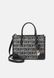 PERRI BOX SATCHEL - Handbag Black logo / Black DKNY — 1/4 Фото, Картинка BAG❤BAG Купить оригинал Украина, Киев, Житомир, Львов, Одесса ❤bag-bag.com.ua