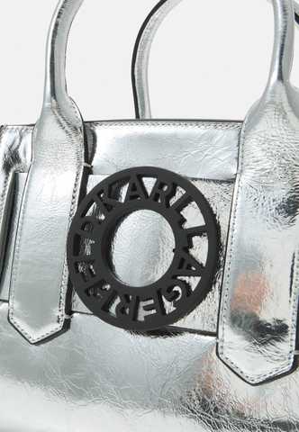 Karl Lagerfeld K\Disk Metallic Clutch Bag