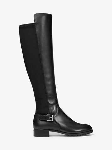 branson stretch leather boot michael kors