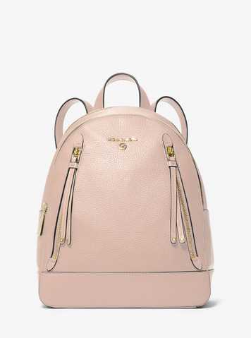 michael kors medium pebbled leather backpack