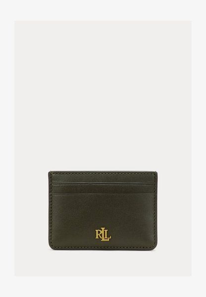 RALPH LAUREN Leather Card Case Wallet DARK OLIVE BG.LAU.102298 &mdash; фото 1 из 2