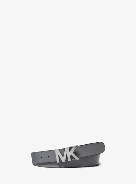 Leather Logo-Buckle Belt BLK / GREYHOUN Michael Kors Mens — Фото, Картинка BAG❤BAG Купить оригинал Украина, Киев, Житомир, Львов, Одесса ❤bag-bag.com.ua
