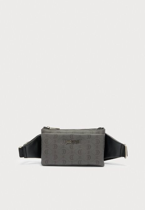 Roberto Cavalli Gothic Bags Unisex Belt Bag Grey/Black GREY / BLACK 80QA4B43 ZSD82-R13 &mdash; фото 2 из 5
