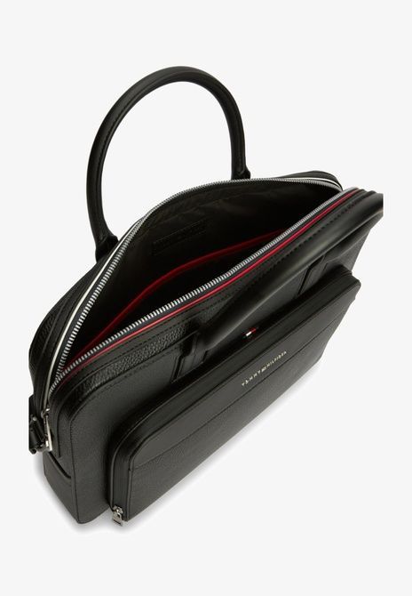 TOMMY HILFIGER Central Slim Computer Laptop Bag BLACK AM0AM14730-BDS &mdash; фото 4 из 5