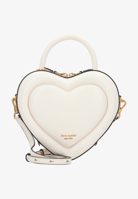 PITTER PATTER SMOOTH 3D HEART - Crossbody Bag Cream Kate Spade New York — Фото, Картинка BAG❤BAG Придбати оригінал Україна, Київ, Житомир, Львів, Одеса ❤bag-bag.com.ua