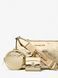 MICHAEL KORS Jet Set Small Metallic Logo Debossed Crossbody Bag with Case for Apple Airpods Pro&reg; PALE GOLD 35F5GTVC1O &mdash; фото 4 з 4
