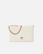 Classic Flat Love Bag Simply WHITE+WHITE-ANTIQUE GOLD Pinko — 1/6 Фото, Картинка BAG❤BAG Придбати оригінал Україна, Київ, Житомир, Львів, Одеса ❤bag-bag.com.ua