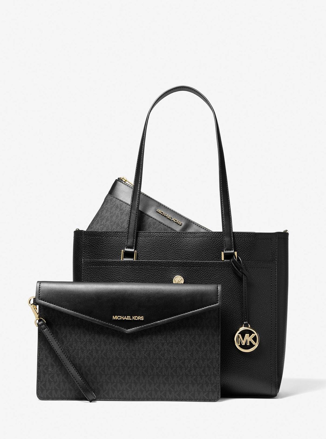 maisie large pebbled leather tote