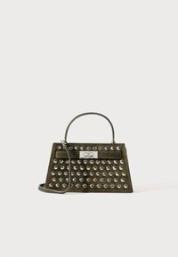 ᐉ Tory Burch Lee Radziwill Mini Top Handle Handbag Dark Leccio