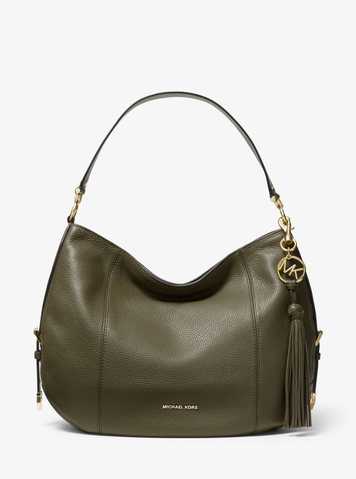 brooke large pebbled shoulder bag