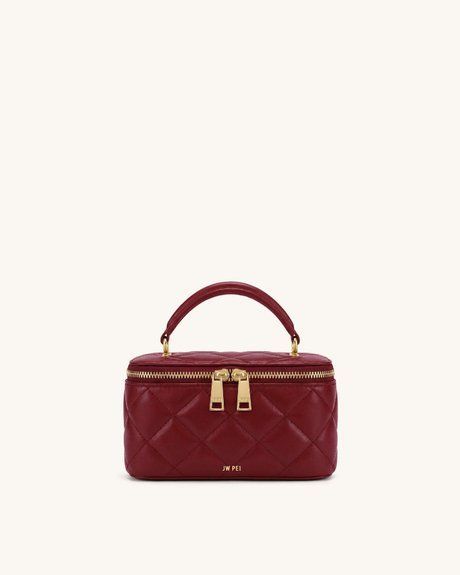 JW PEI Vivienne Quilted Vanity Top Handle Bag Cherry Red BG154933JWP &mdash; фото 1 из 1