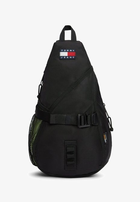TOMMY HILFIGER Logo Ripstop Sling Outdoor Backpack BLACK BG146222TOM &mdash; фото 2 из 5