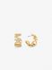 14K Gold-Plated Brass Pavé Logo Small Hoop Earrings GOLD MICHAEL KORS — 2/2 Фото, Картинка BAG❤BAG Придбати оригінал Україна, Київ, Житомир, Львів, Одеса ❤bag-bag.com.ua