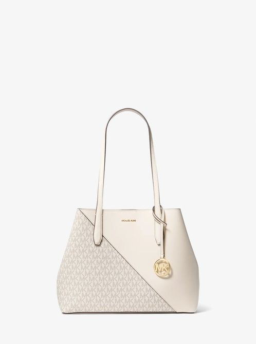MICHAEL KORS Avalon Medium Smooth and Signature Logo Tote Bag LT CRM MULTI 35F6G0VT2V &mdash; фото 4 з 4