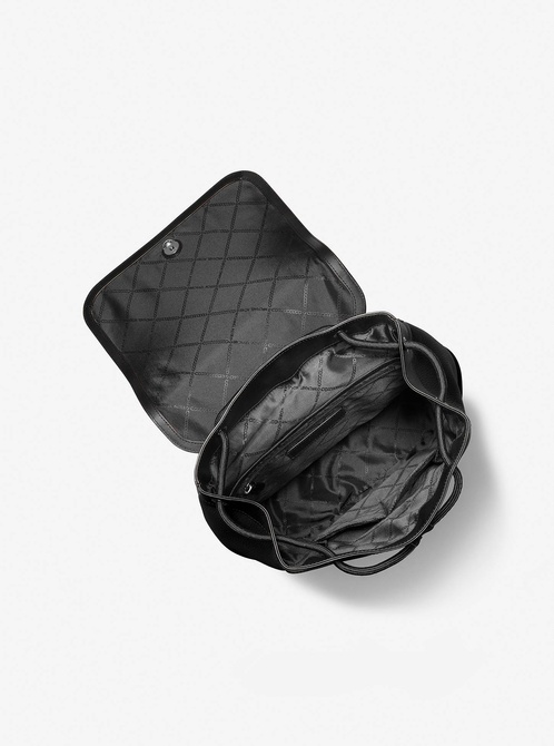 Hudson Pebbled Leather Utility Backpack BLACK MICHAEL KORS — Фото, Картинка BAG❤BAG Купить оригинал Украина, Киев, Житомир, Львов, Одесса ❤bag-bag.com.ua