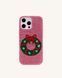 JW PEI Holiday Wreath Bling Phone Case PINK CH131479JWP &mdash; фото 2 из 4